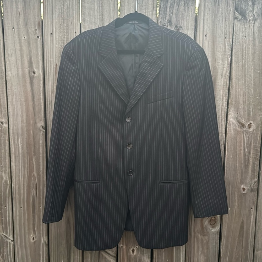 Armani Collezioni pin stripe suit jacket, size 42R